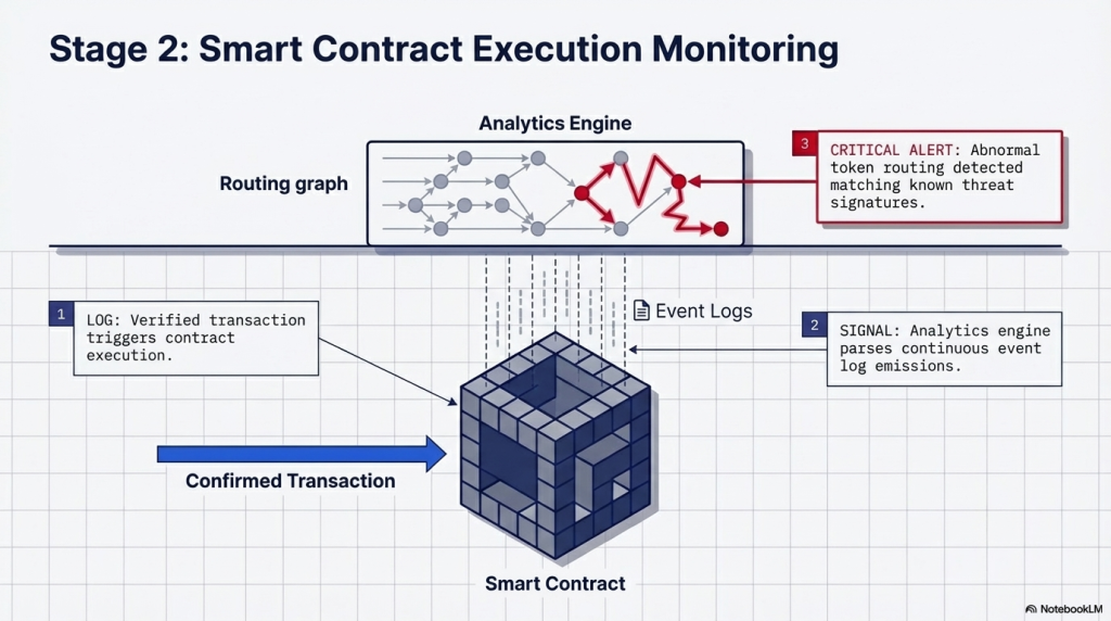 Wallet clustering graph showing multi-wallet attack attribution