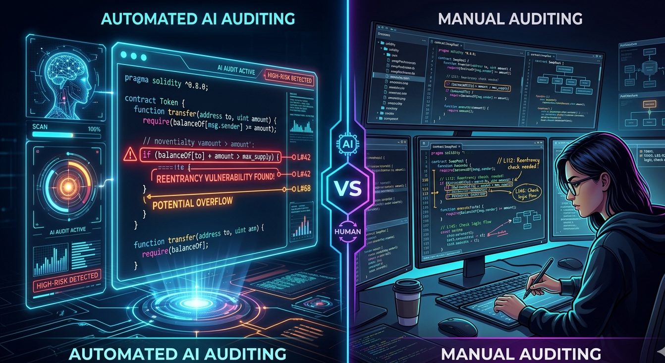Manual vs Automated Audits in Smart Contract Security