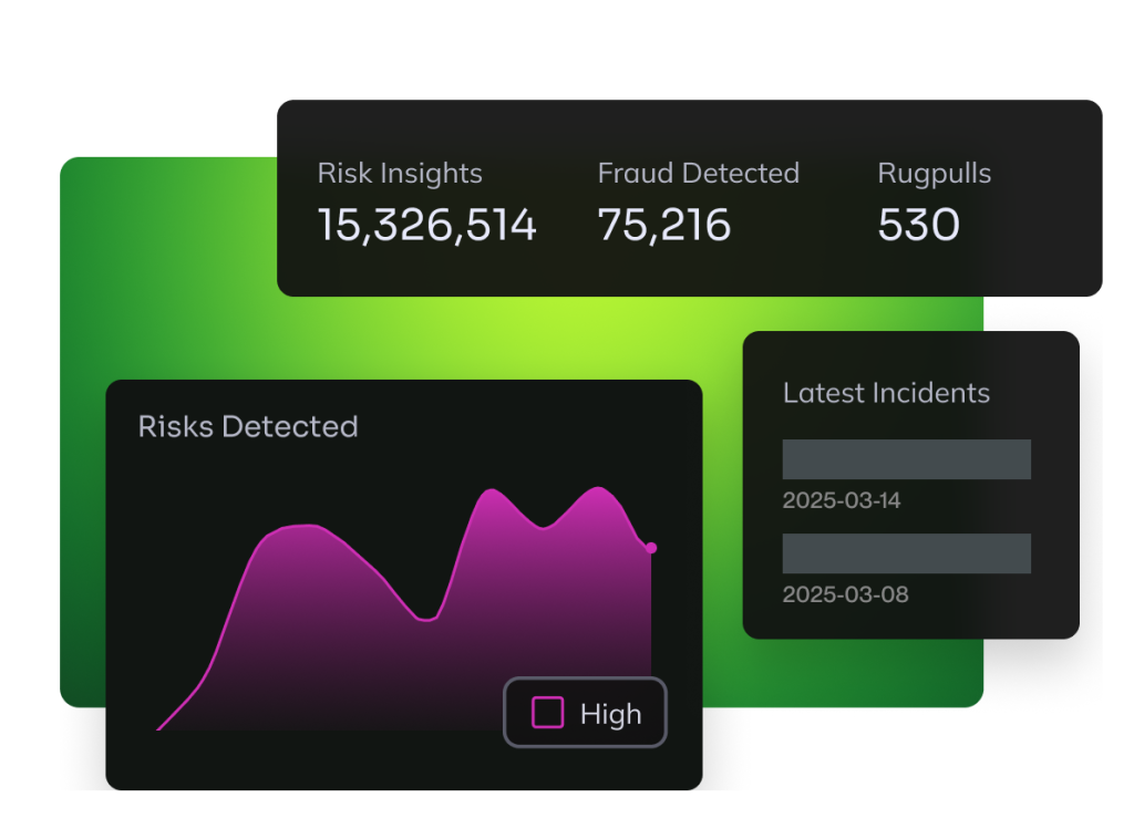 AI-powered blockchain risk detection system identifying anomalies and threats in real time
