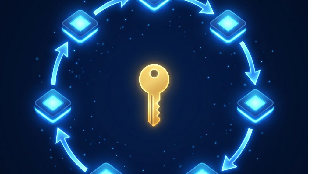 Cryptographic key lifecycle stages in enterprise HSM key management: generate, enroll, use, rotate, backup, recover, retire