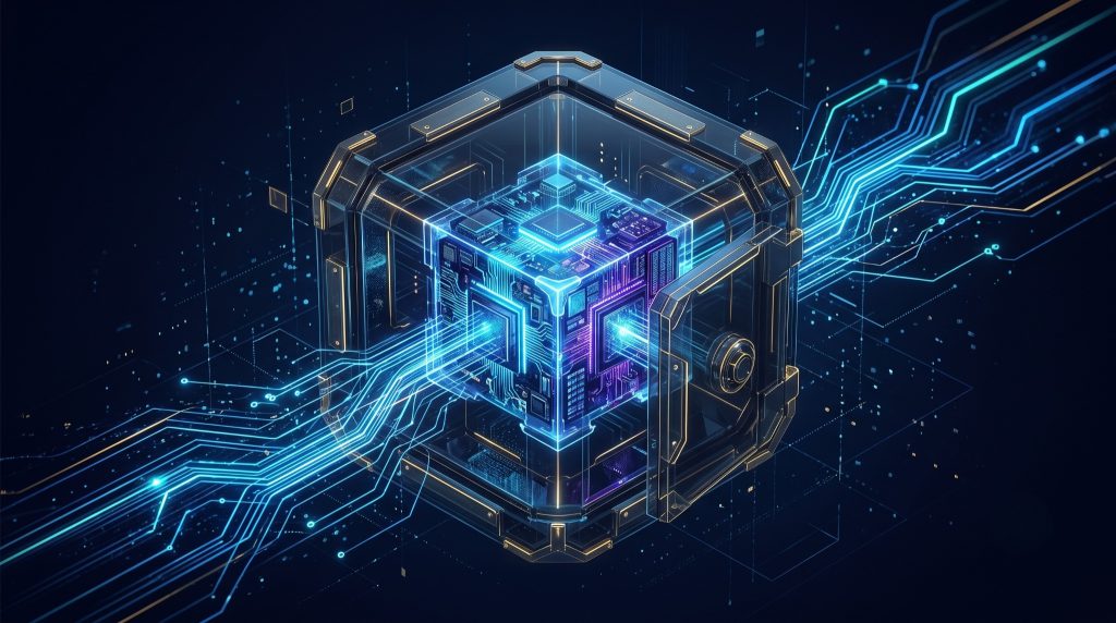 Hardware security module protecting banking transactions with encrypted data vault