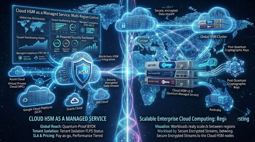 Cloud Hardware Security Module providing scalable cryptographic key management, encryption services, and secure cloud infrastructure.