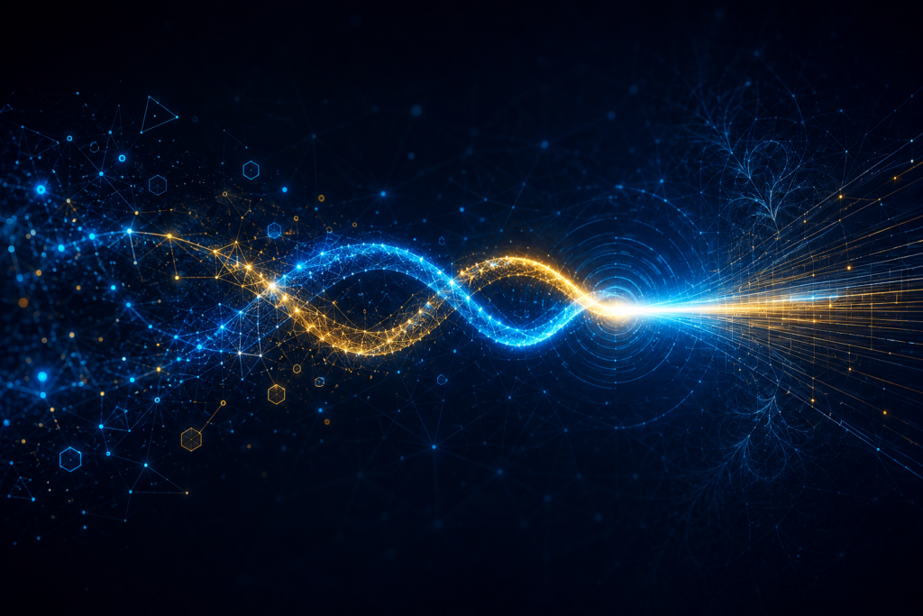 Hybrid encryption pathway showing crypto-agility between classical and post-quantum cryptography