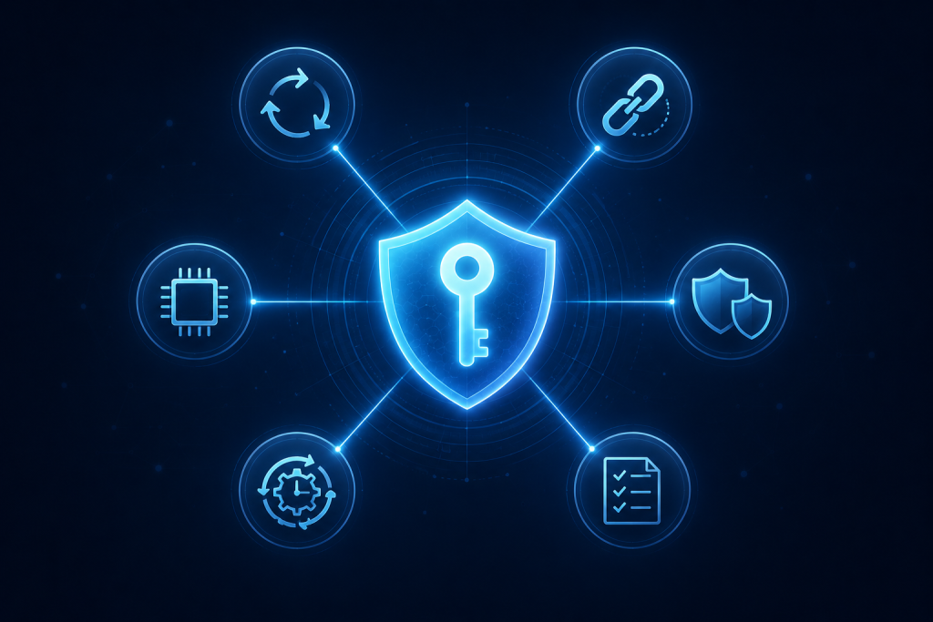Best practices for enterprise encryption key management including crypto-agility and centralized governance