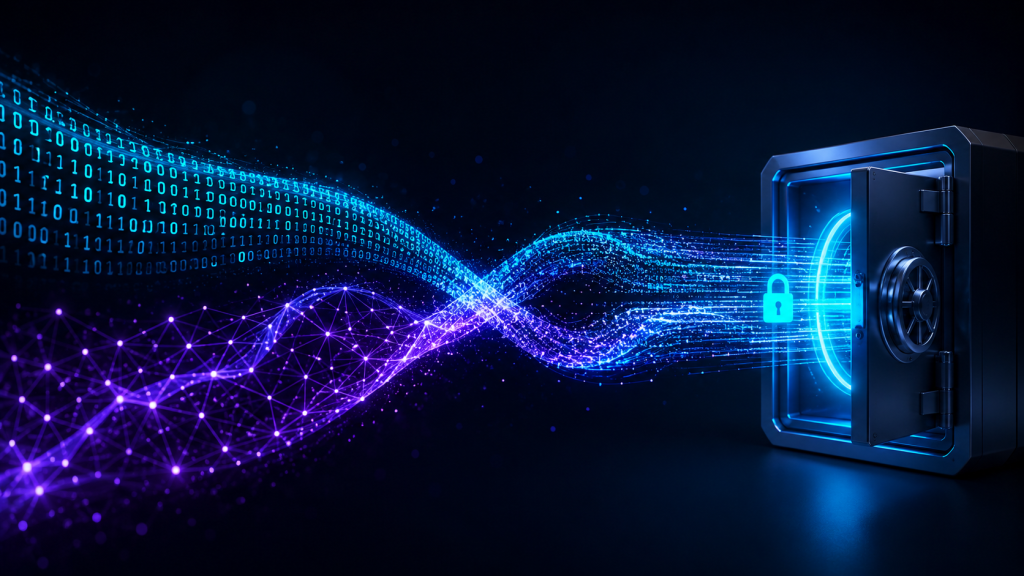 Visualization of classical and post-quantum cryptography merging to represent crypto-agility in HSM key management