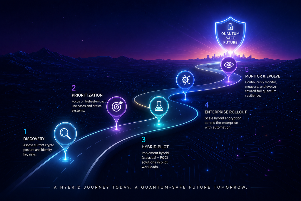 Phased post-quantum cryptography migration roadmap for enterprise HSM infrastructure from discovery to monitoring