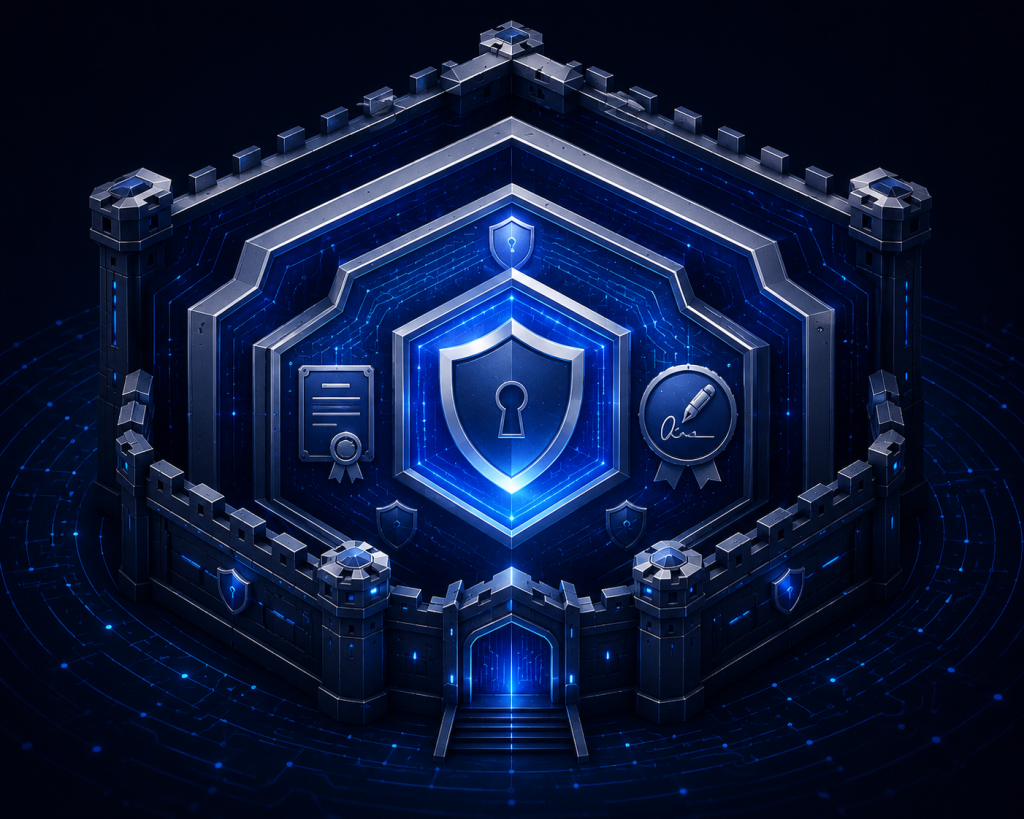 Enterprise-grade PKI and cryptographic trust infrastructure for secure data handling