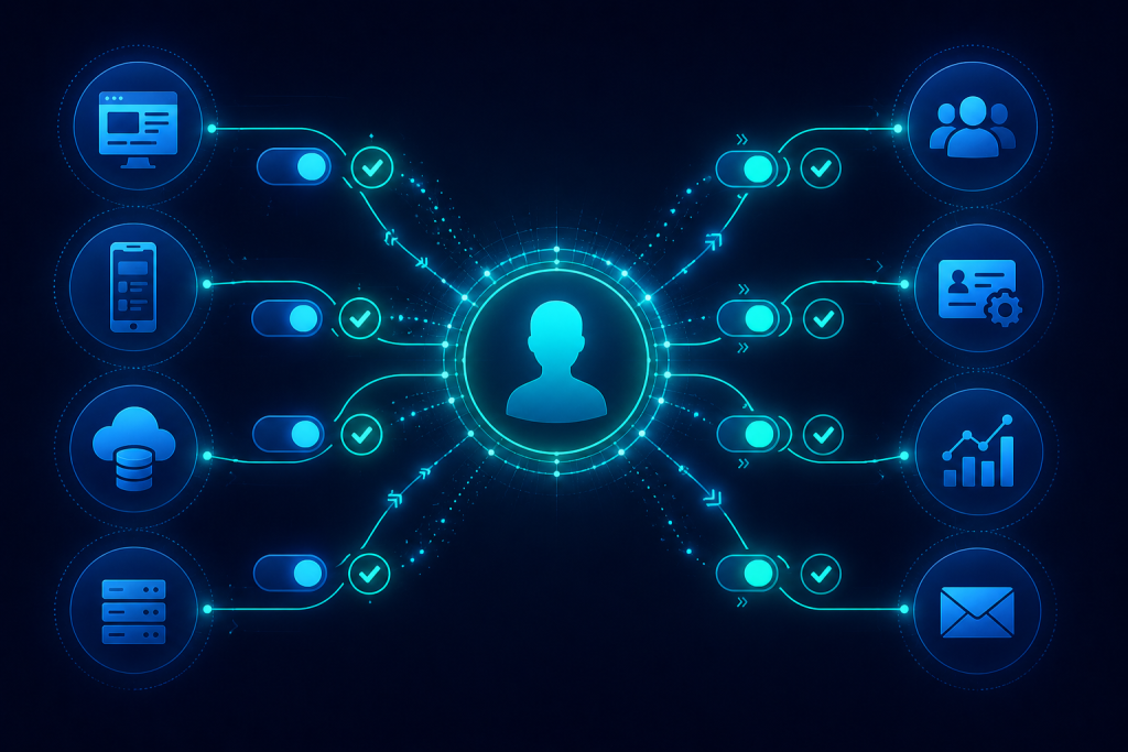 Real-time consent orchestration syncing user preferences across connected systems