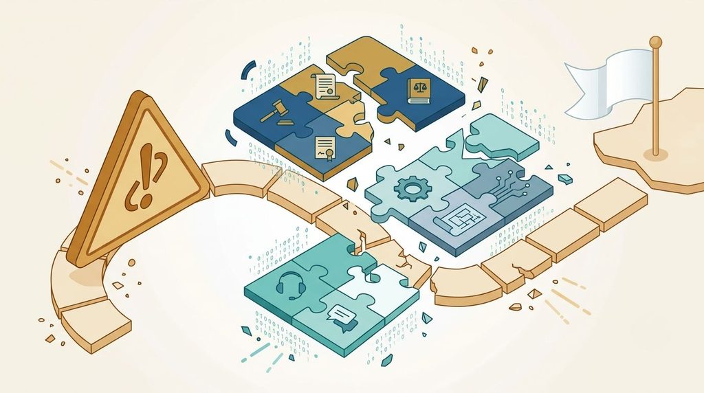 Illustration highlighting common mistakes businesses make when selecting a Consent Management Platform