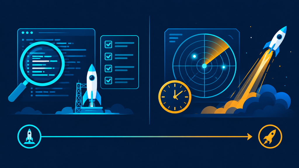 Comparison of smart contract audits before launch and real-time monitoring after launch